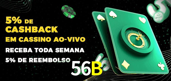 Promoções do cassino ao Vivo 56B
